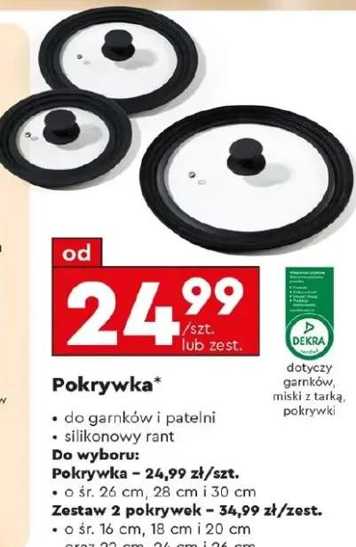 zestaw pokrywek
