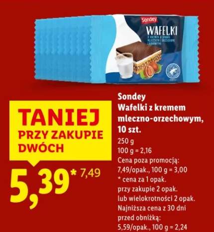 wafelki z kremem