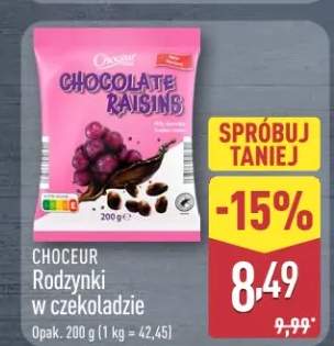 rodzynki w czekoladzie