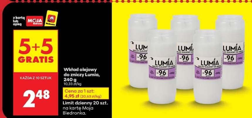 wkład olejowy do znicza