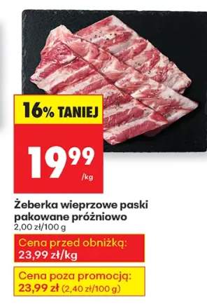 żeberka wieprzowe