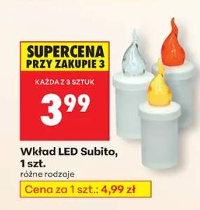 wkład LED do znicza