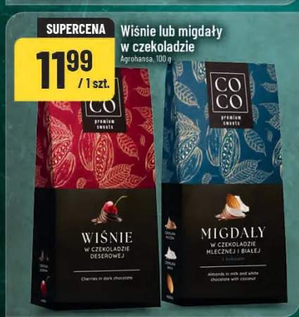 migdały w czekoladzie