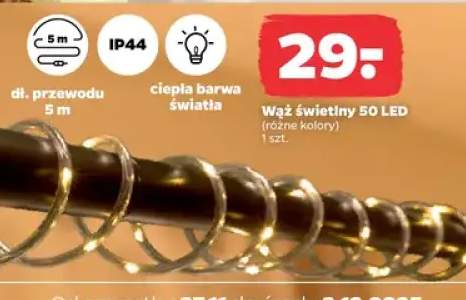 wąż dekoracyjny led