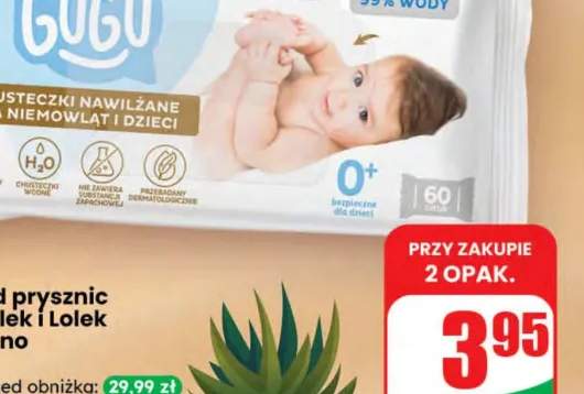 chusteczki dla niemowląt