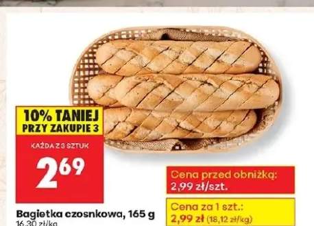 bagietka z masłem czosnkowym