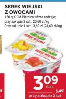 serek wiejski z owocami