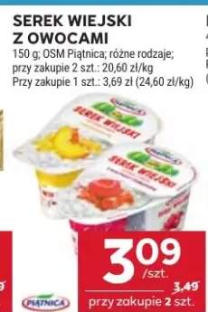 serek wiejski z owocami