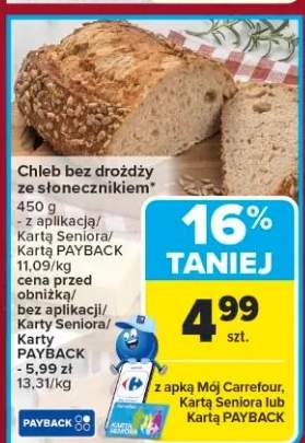 chleb bez mąki