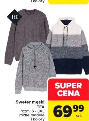 sweter męski