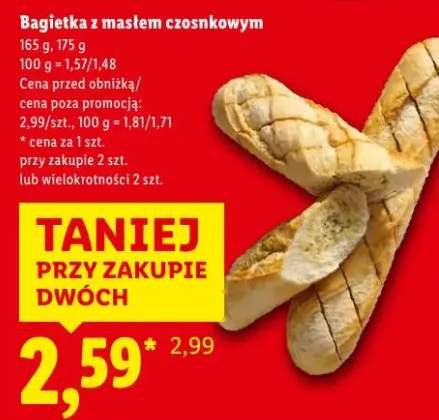 bagietka z masłem czosnkowym