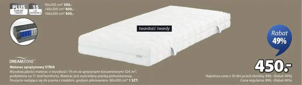 materac sprężynowy