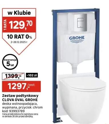 zestaw podtynkowy wc