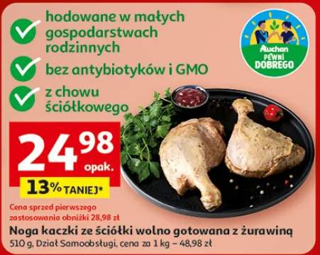 nogi kaczki wolno gotowane