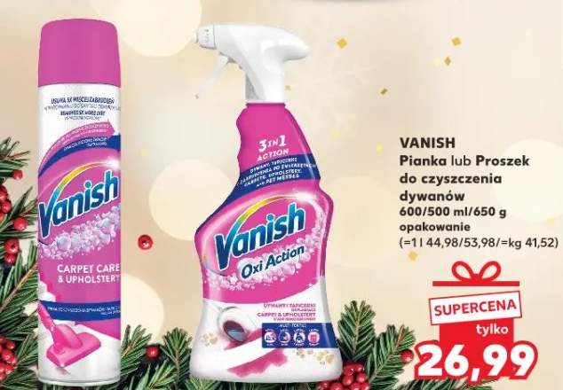 pianka do czyszczenia dywanów