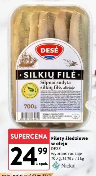 filety śledziowe w oleju