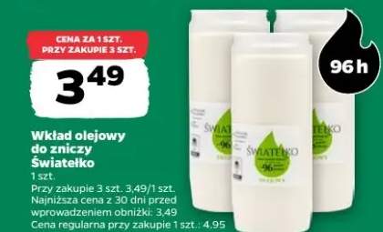 wkład olejowy do znicza