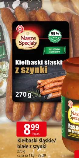 kiełbaski z szynki