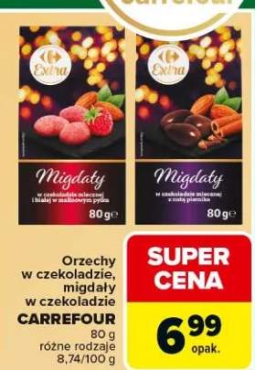 migdały w czekoladzie