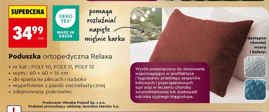 poduszka ortopedyczna