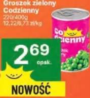 groszek zielony w puszce