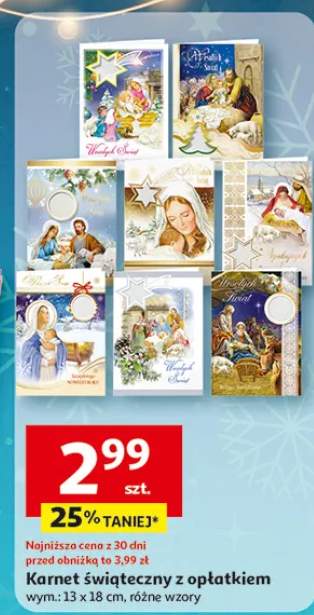 karnet świąteczny