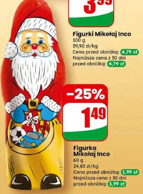 mikołaj z czekolady