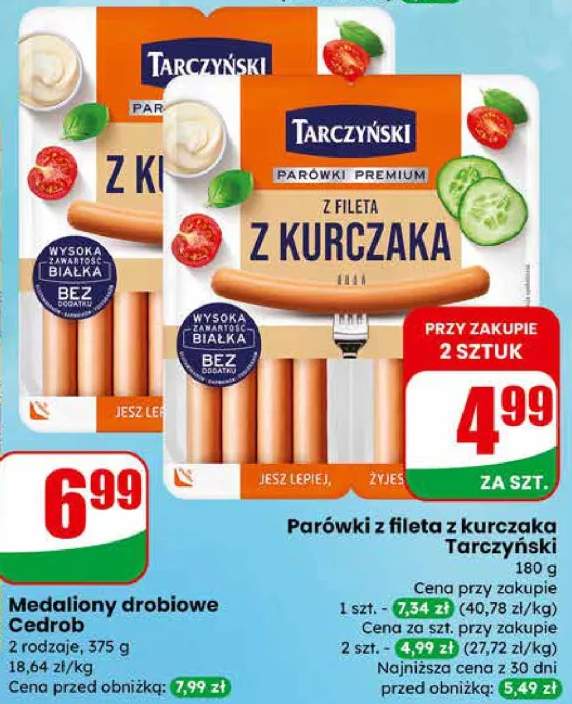 parówki z kurczaka