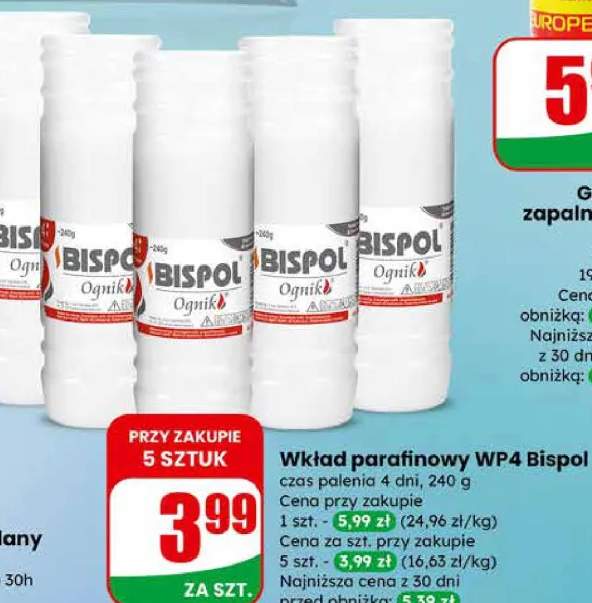 wkład parafinowy do znicza