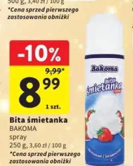 śmietana w sprayu