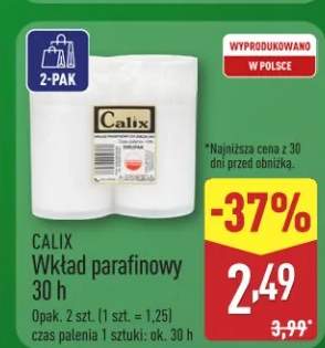 Wkład parafinowy do znicza