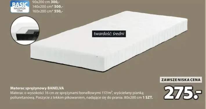 materac sprężynowy