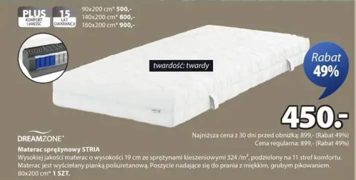 materac sprężynowy