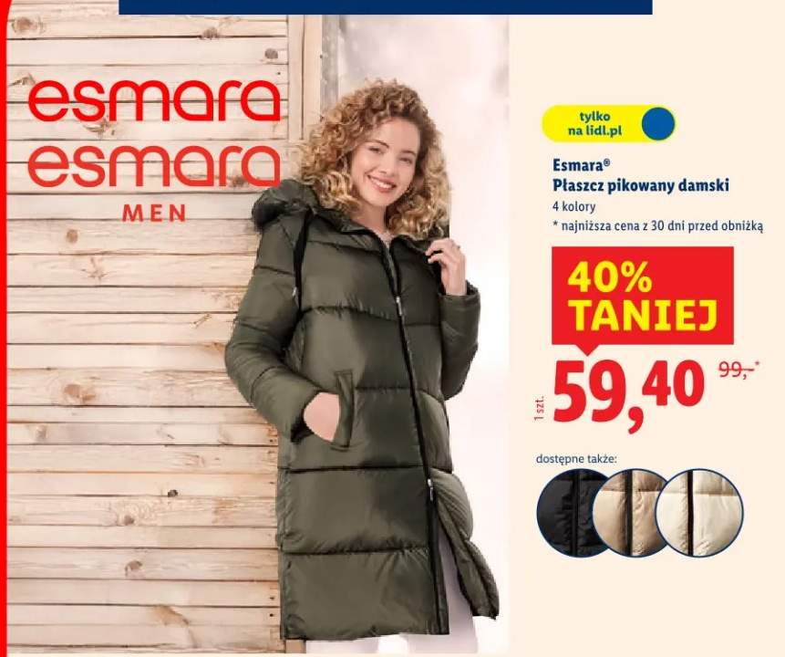 płaszcz pikowany damski