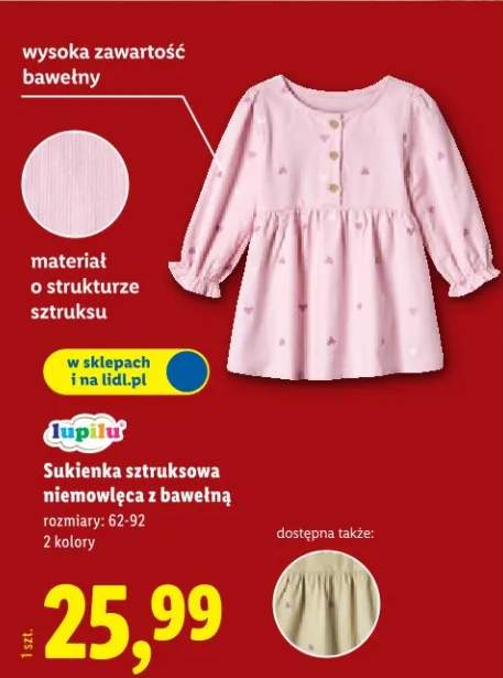 sukienka niemowlęca