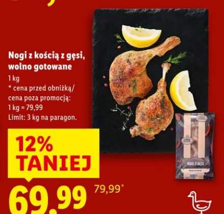 nogi kaczki wolno gotowane