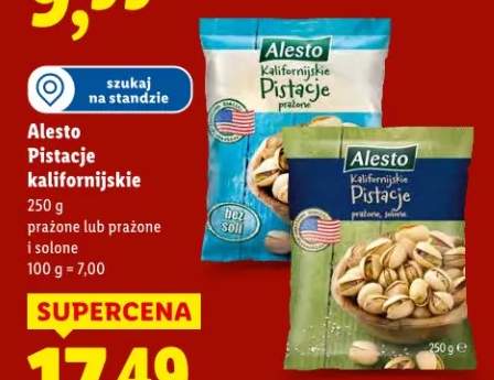 pistacje prażone