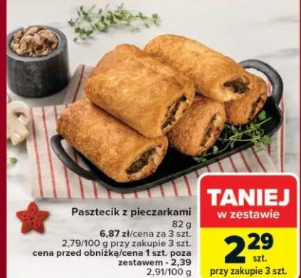 pasztecik z pieczarkami