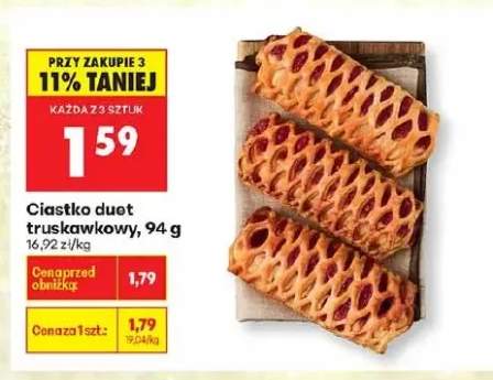 ciastko z truskawkami