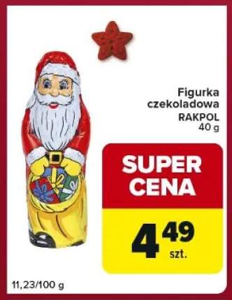 mikołaj z czekolady