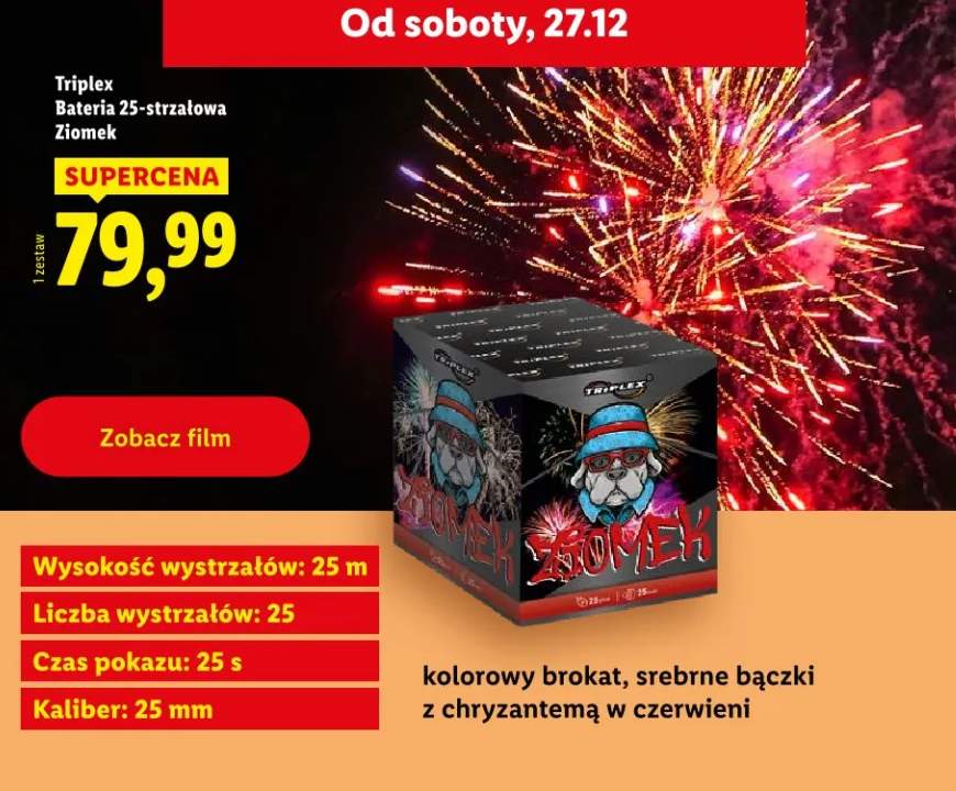 fajerwerki bateria