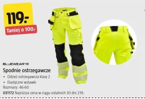 spodnie ostrzegawcze