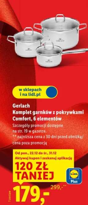 komplet garnków