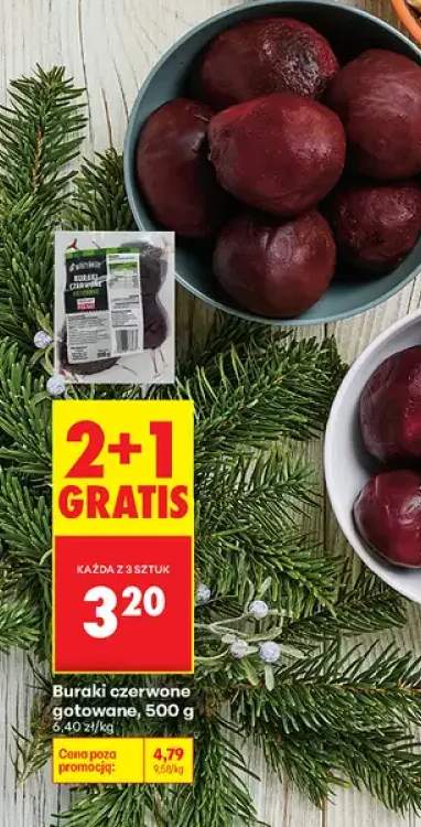 burki czerwone gotowane