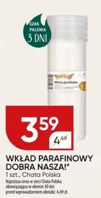 wkład parafinowy do znicza