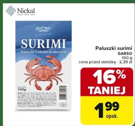 paluszki surimi
