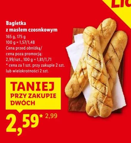 bagietka z masłem czosnkowym