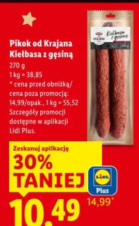 kiełbasa z gęsiną