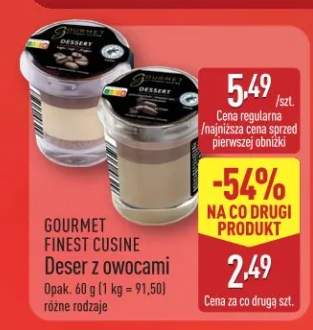 deser owoce z twarożkiem