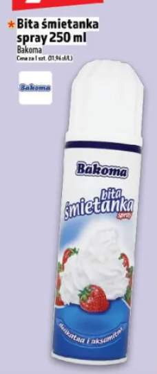 śmietana w sprayu